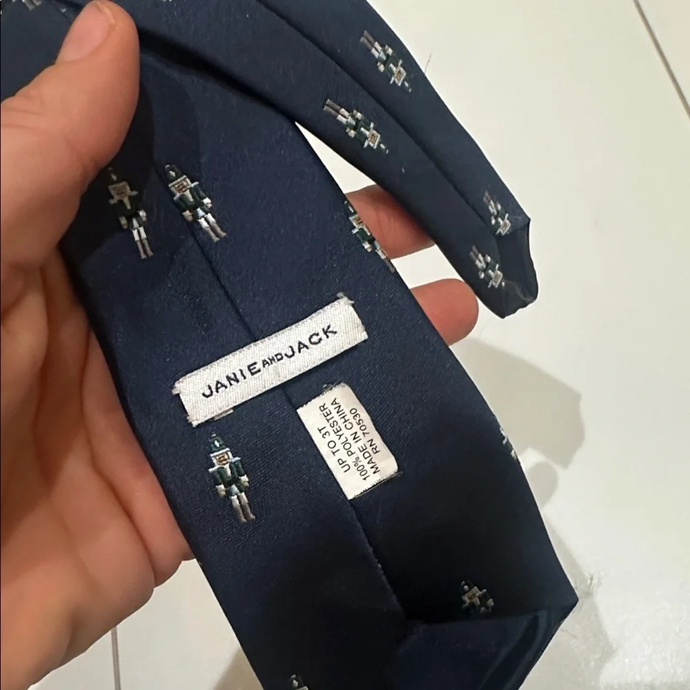 Janie and jack Navy Blue Boys Nutcracker Tie 2-3T